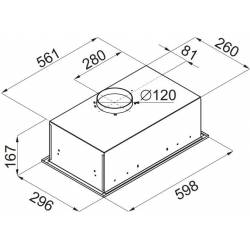 Вытяжка встраиваемая...
