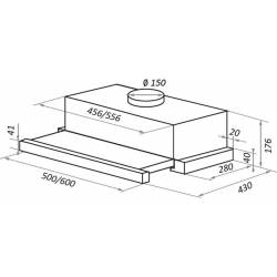 Вытяжка встраиваемая...