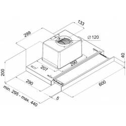 Вытяжка встраиваемая...
