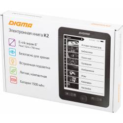 Электронная книга Digma K2...