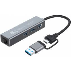 Разветвитель USB-C + USB-A...