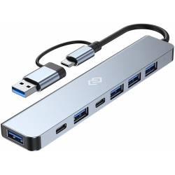 Разветвитель USB-C + USB-A...