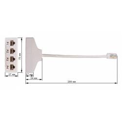 Адаптер Lanmaster TWT-Y-1P4...