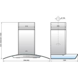 Вытяжка каминная Elikor...