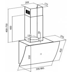 Вытяжка каминная Lex Plaza...