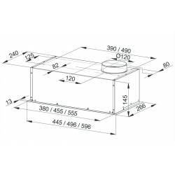 Вытяжка встраиваемая...