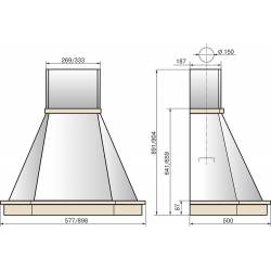 Вытяжка каминная Elikor...