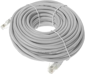 Патч-корд Lanmaster TWT-45-45-15-GY UTP RJ-45 вил.-вилка RJ-45 кат.5E 15м серый ПВХ (уп.:1шт) - фото 5
