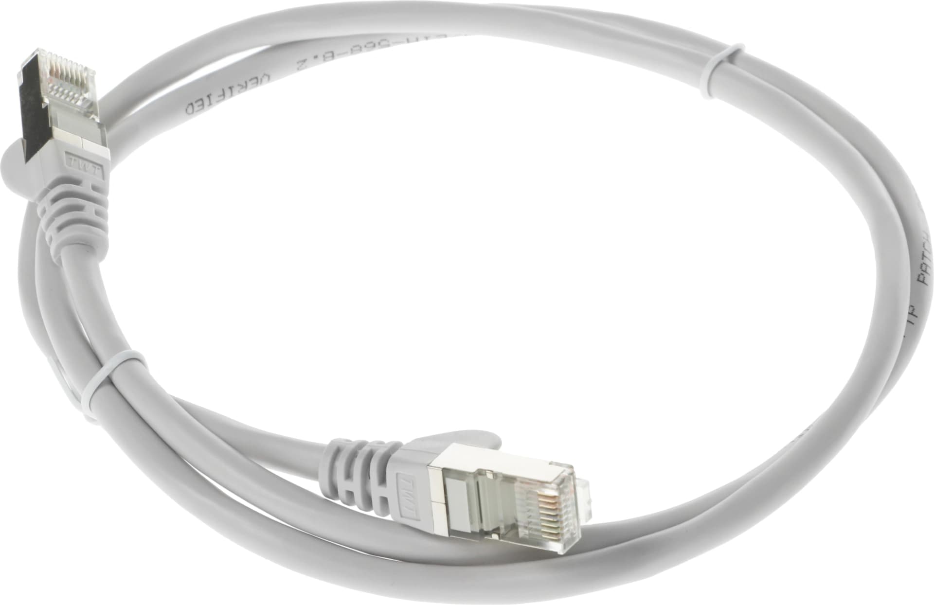 Патч-корд Lanmaster TWT-45-45-1.0/S-GY FTP RJ-45 вил.-вилка RJ-45 кат.5E 1м серый ПВХ (уп.:1шт) - фото 4
