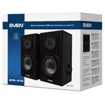 Колонки Sven SPS-575 2.0 черный 6Вт - фото 5