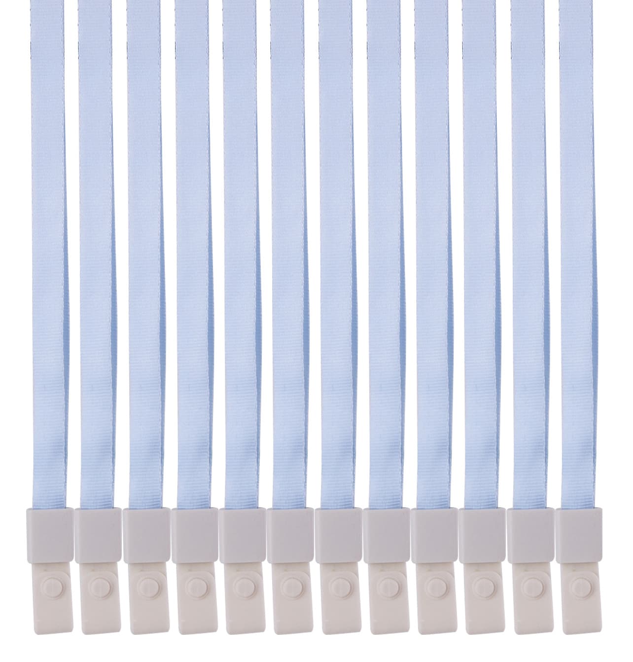 Шнур для пропуска Deli 8352l-blue 45х1см нейлон голубой (упак.:12шт) пластиковый пакет