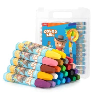 Масляная пастель Deli EC20124 Color Kids шестигр. 24цв. пл.кор. - фото 2