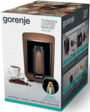 Кофеварка Электрическая турка Gorenje ATCM730T 730Вт медный/черный - фото 2