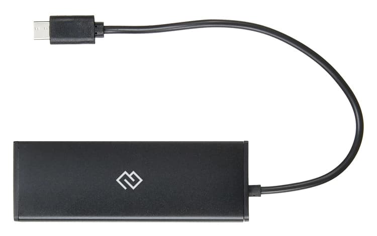 Разветвитель USB-C Digma HUB-4U2.0-UC-B 4порт. черный