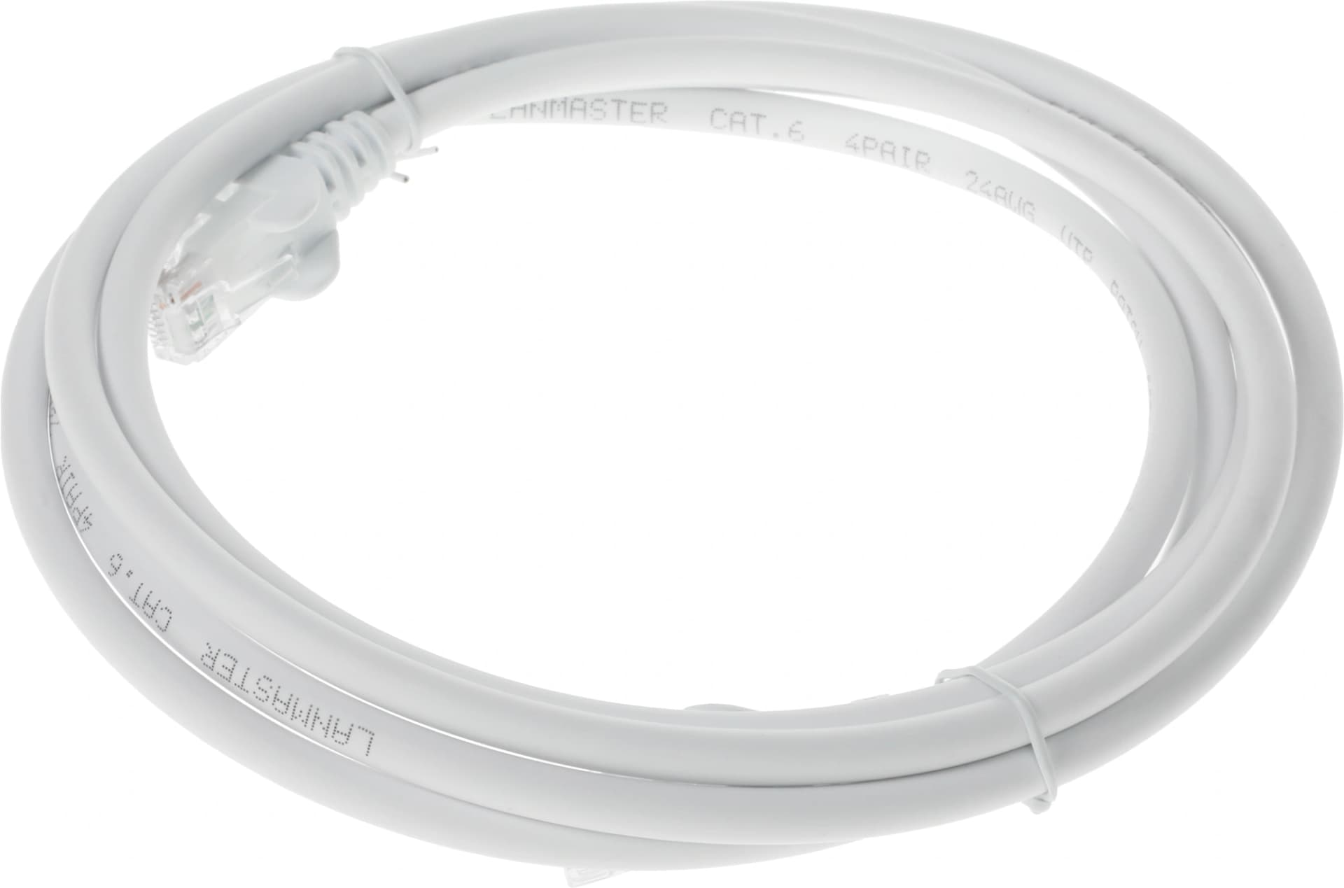 Патч-корд Lanmaster LAN-PC45/U6-2.0-WH UTP RJ-45 вил.-вилка RJ-45 кат.6 2м белый LSZH (уп.:1шт) - фото 4