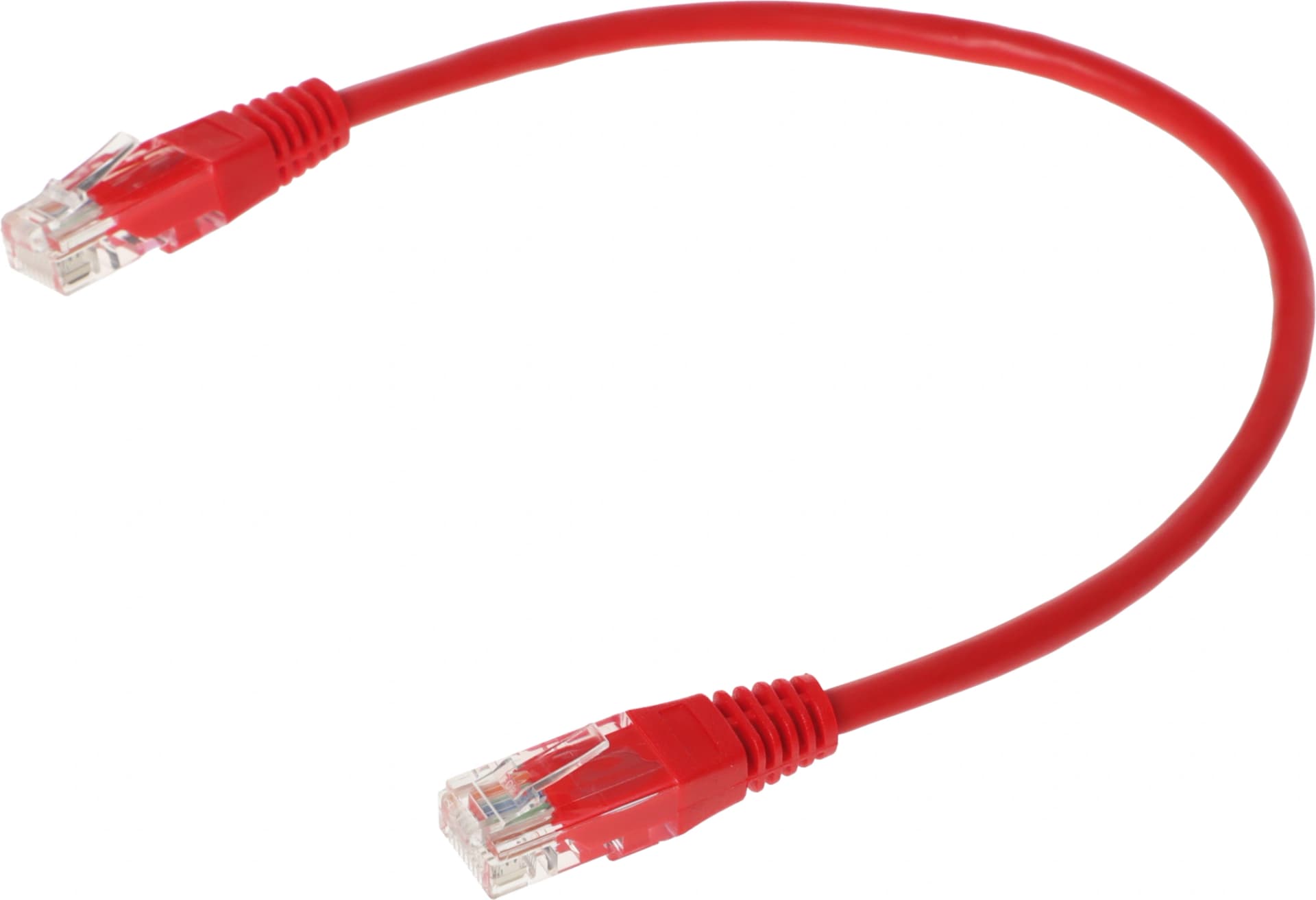 Патч-корд Lanmaster TWT-45-45-0.3-RD RJ-45 вил.-вилка RJ-45 кат.5E 0.3м красный ПВХ (уп.:1шт) - фото 4