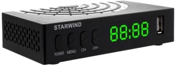 Ресивер DVB-T2 Starwind CT-220 черный - фото 2