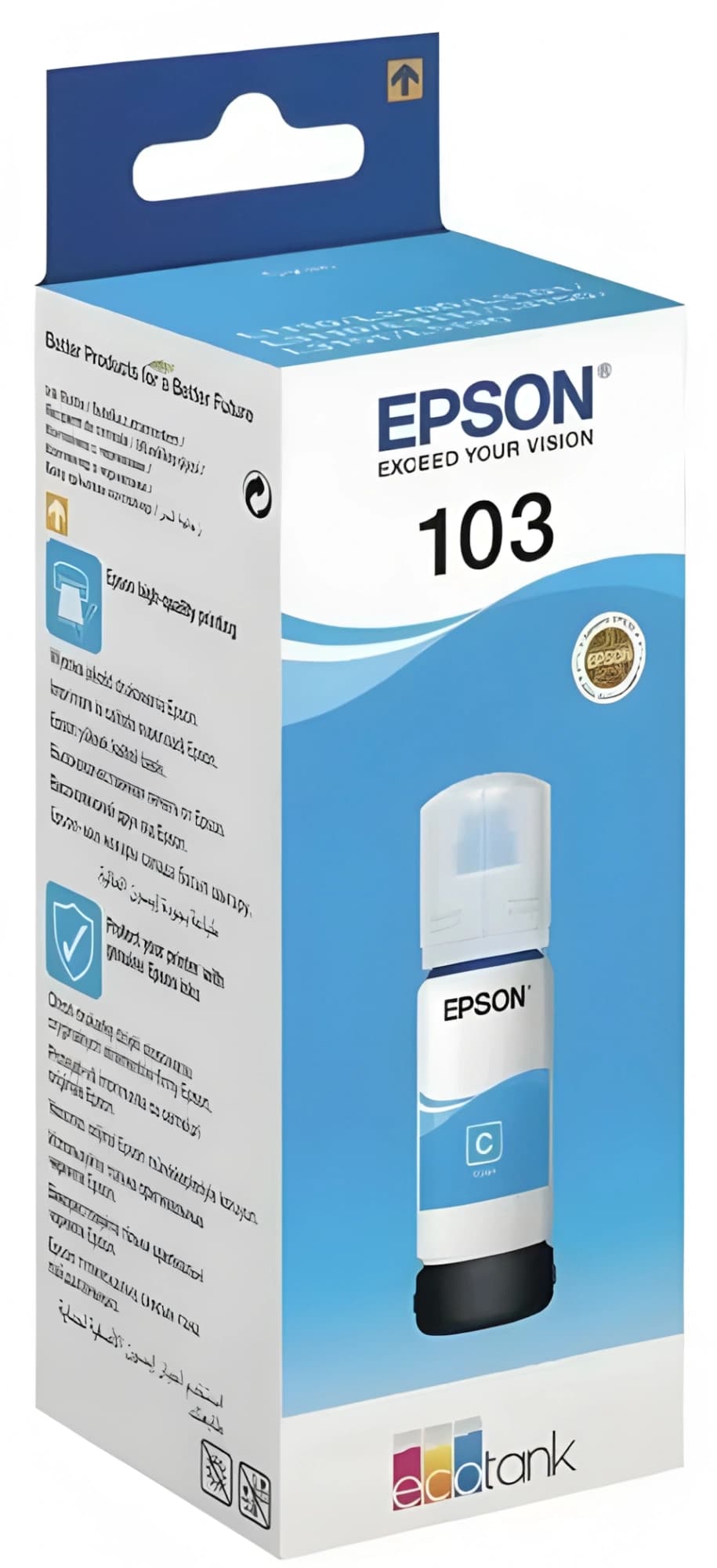 Чернила Epson 103 C13T00S24A голубой65мл для Epson L3100/3110/3150 - фото 4