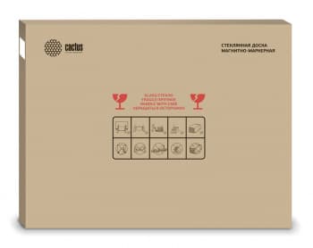 Доска стеклянная Cactus CS-GBD-90x120-BK стеклянная черный 90x120см стекло - фото 3