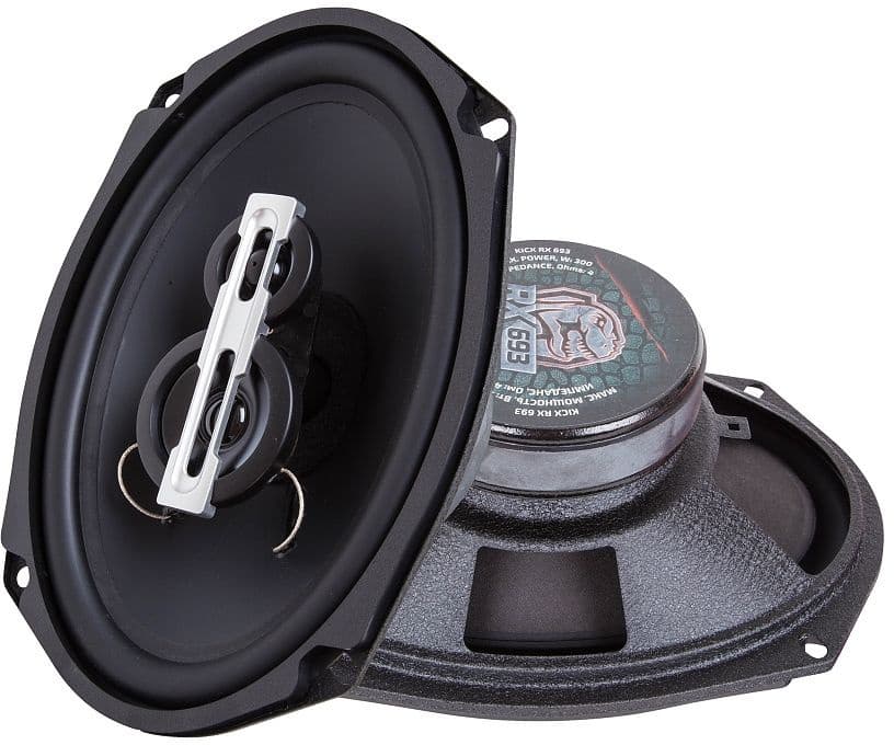 Колонки автомобильные Kicx RX 693 300Вт 91дБ 4Ом 15x23см (6x9дюйм) (ком.:2кол.) коаксиальные трехполосные