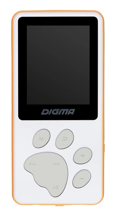 Плеер Hi-Fi Flash Digma S4 8Gb белый/оранжевый/1.8"/FM/microSDHC - фото 3