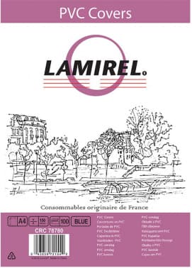 Обложки для переплёта Fellowes A4 150мкм синий (100шт) Lamirel (LA-78780) - фото 2
