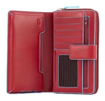 Кошелек женский Piquadro Blue Square PD1354B2R/R красный натур.кожа - фото 5