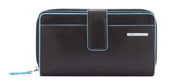 Кошелек женский Piquadro Blue Square PD1354B2R/N черный натур.кожа - фото 2