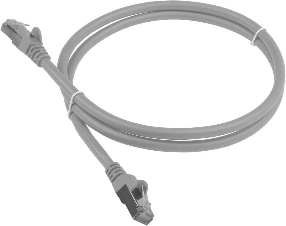 Патч-корд Lanmaster LAN-PC45/S6-1.5-GY FTP RJ-45 вил.-вилка RJ-45 кат.6 1.5м серый LSZH (уп.:1шт) - фото 1