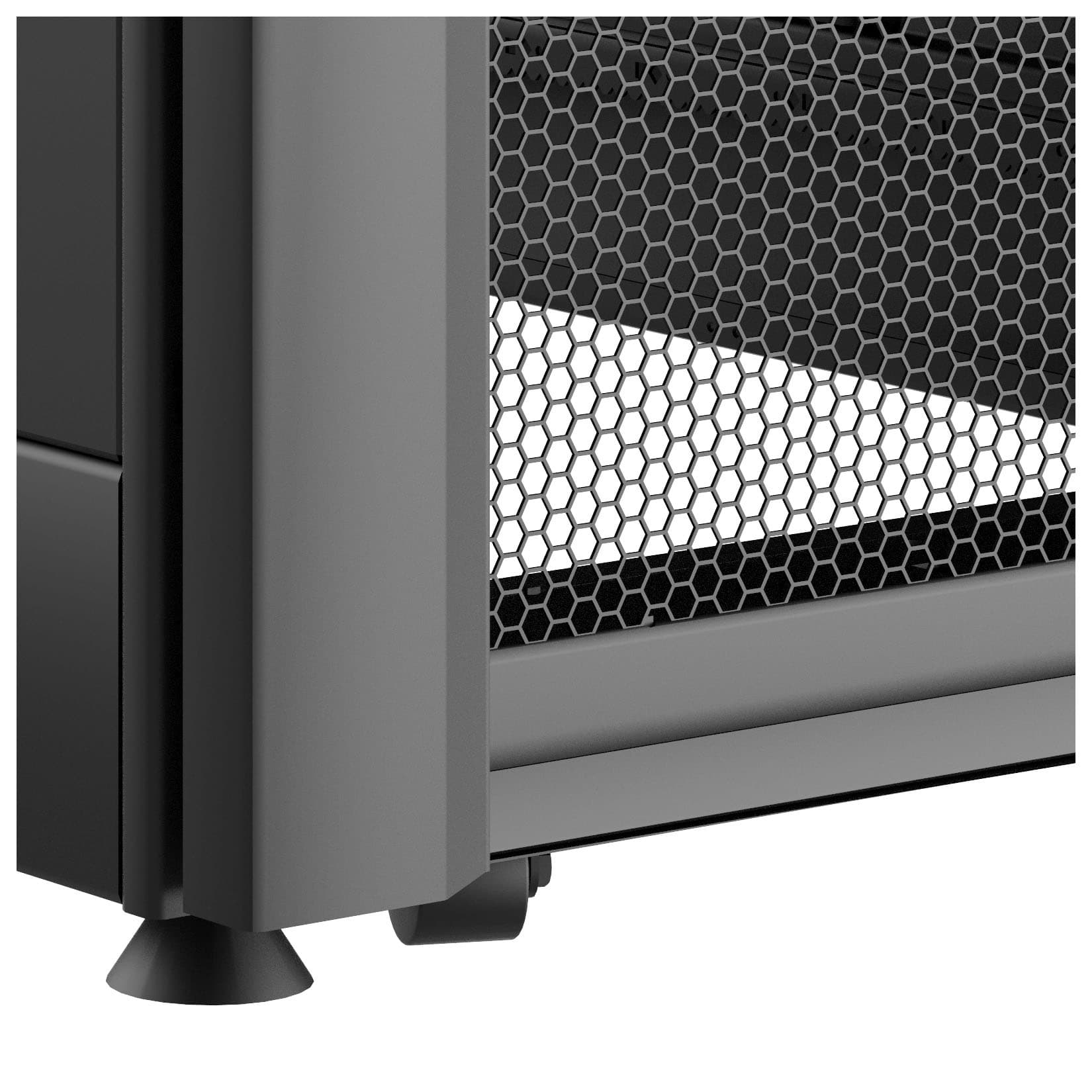 Шкаф коммутационный C3 Solutions (C3.RF4805) напольный 48U 750x1200мм пер.дв.перфор. задн.дв.перфор. 2 бок.пан. направл.под закл.гайки 1500кг черный 765мм 180кг 2249мм IP20 металл - фото 4