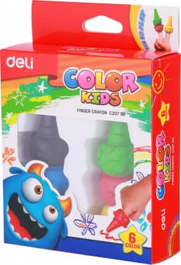 Восковые мелки Deli EC20790 Color Kids 6цв. картон.кор./европод. - фото 2