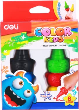 Восковые мелки Deli EC20790 Color Kids 6цв. картон.кор./европод. - фото 5