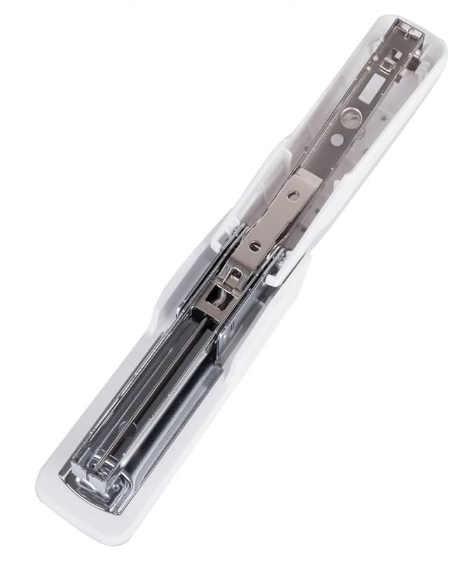 Степлер настольный Deli E0464WHITE Exceed 24/6 26/6 (25листов) белый 100скоб металл/пластик закрытый коробка - фото 5
