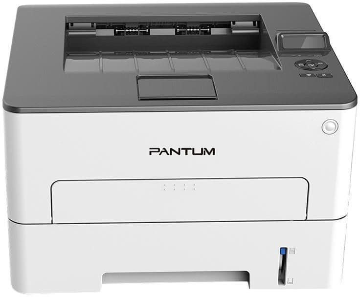 Принтер лазерный Pantum P3010DW A4 Duplex WiFi белый
