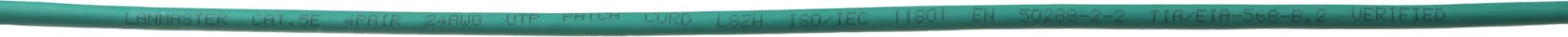 Патч-корд Lanmaster LAN-PC45/U5E-5.0-GN UTP RJ-45 вил.-вилка RJ-45 кат.5E 5м зеленый LSZH (уп.:1шт) - фото 4
