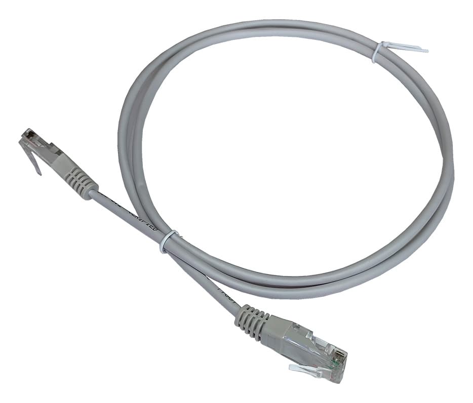 Патч-корд Lanmaster TWT2-45-45-1.0-GY UTP RJ-45 вил.-вилка RJ-45 кат.5E 1м серый ПВХ - фото 1