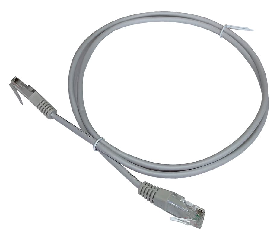 Патч-корд Lanmaster TWT2-45-45-3.0-GY RJ-45 вил.-вилка RJ-45 кат.5E 3м серый ПВХ - фото 1