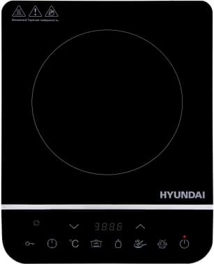 Плита Индукционная Hyundai HYC-0104 черный стеклокерамика (настольная) - фото 2