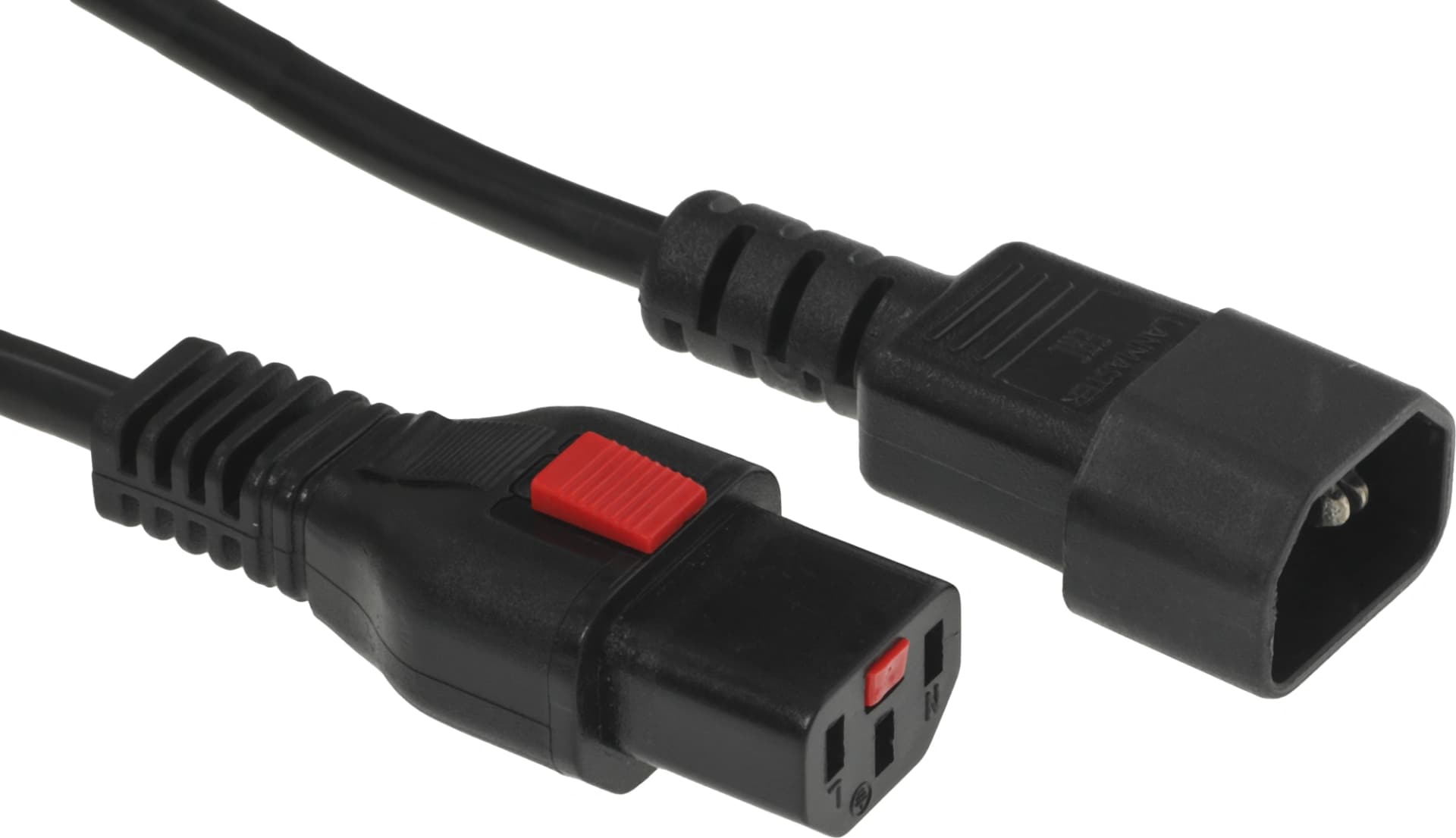 Шнур питания Lanmaster LAN-PP13L/14-0.5-BK C13-С14 проводник.:3x0.75мм2 0.5м 220В черный - фото 4