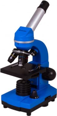 Микроскоп Bresser Junior Biolux SEL монокуляр 40-1600x на 3 объектива синий - фото 2
