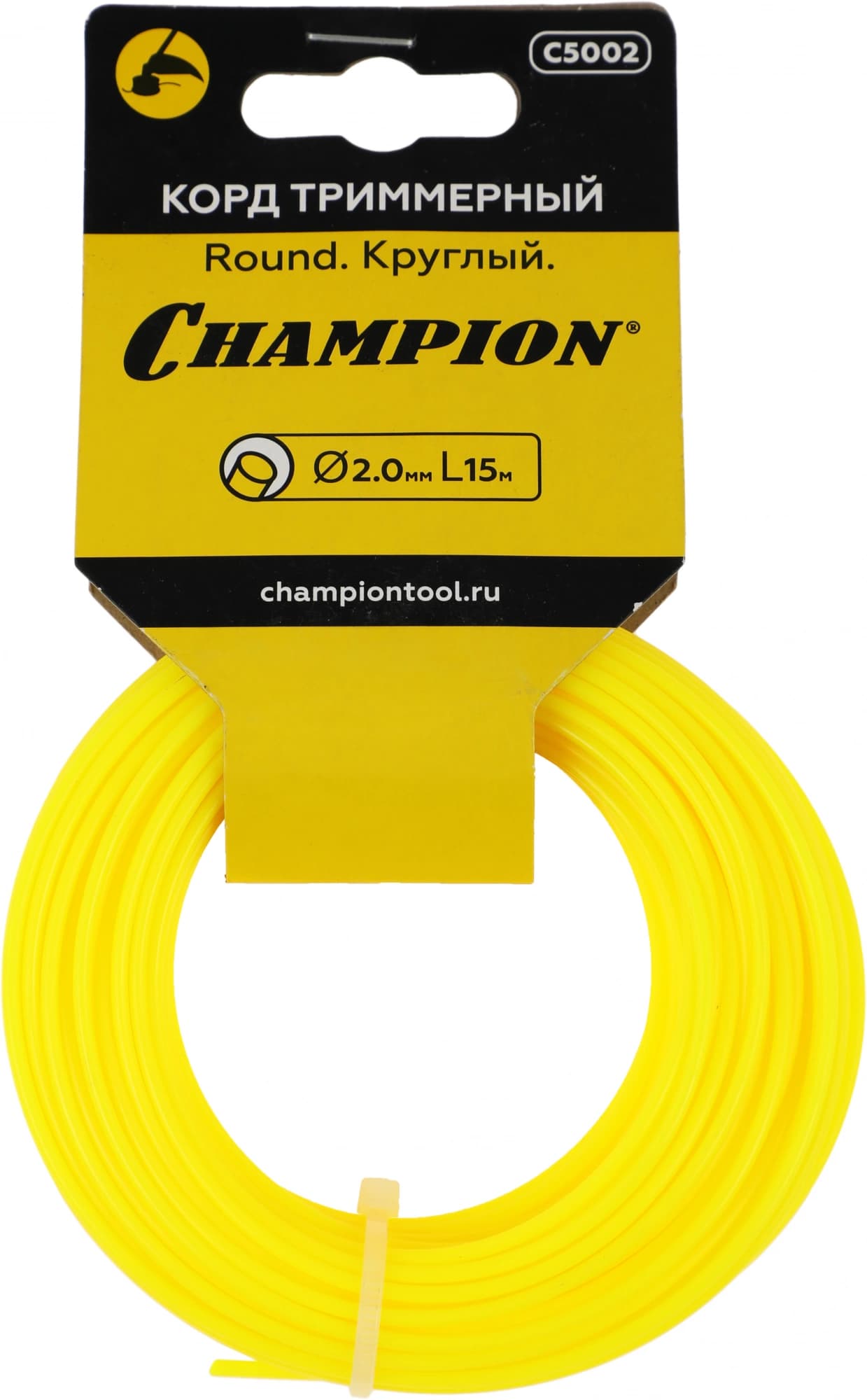Леска для садовых триммеров Champion C5002 d=2мм L=15м - фото 2