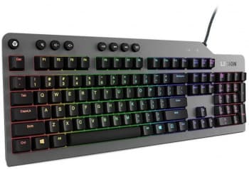 Клавиатура Lenovo K500 RGB механическая черный USB Multimedia for gamer LED (подставка для запястий) (GY40T26479) кабель 1.8м - фото 5