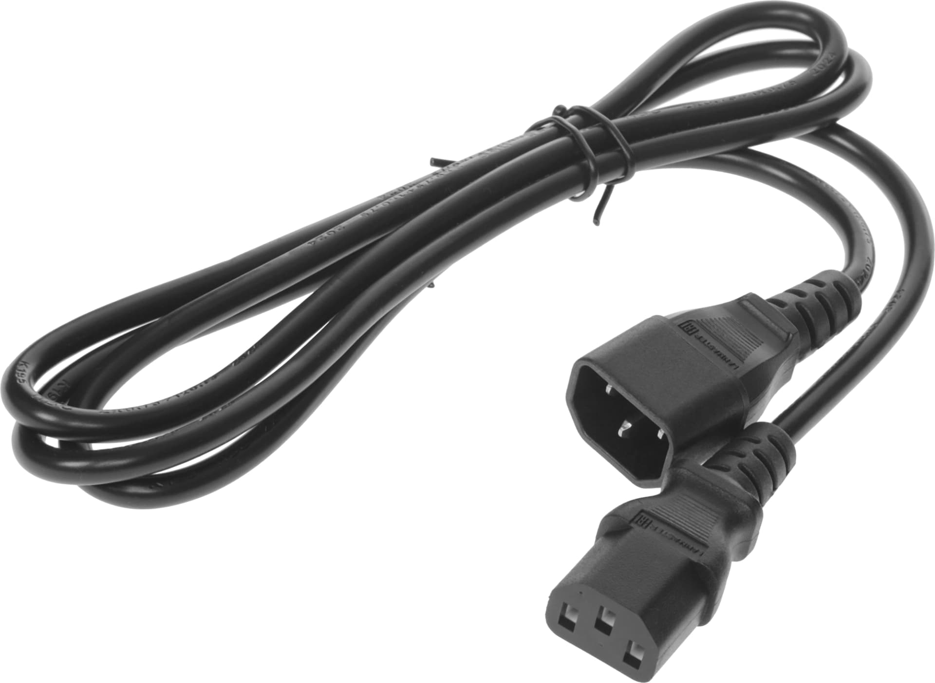 Шнур питания Lanmaster LAN-PP13/14-1.5-BK C13-С14 проводник.:3x0.75мм2 1.5м 250В 10А (упак.:1шт) черный - фото 4