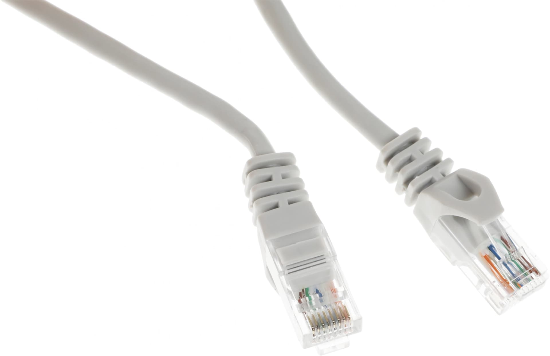 Патч-корд ITK PC01-C5EU-5M-G UTP RJ-45 вил.-вилка RJ-45 кат.5E 5м серый ПВХ (уп.:1шт) - фото 1