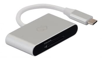 Устройство чтения карт памяти USB Type-C Digma CR-C2501-S серебристый - фото 2