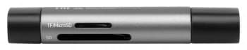 Устройство чтения карт памяти USB 2.0/Type C Digma CR-CU2520-G серый - фото 5