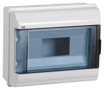 Щит распределительный IEK MKP72-N3-09-55 КМПн-9 IP55 для установки модульных устройств навесной 235мм 108мм 198мм 660B 9мод. пластик IP55 белый (упак.:1шт) - фото 2