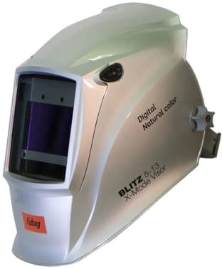 Маска сварщика Fubag Blitz 5-13 Visor Digital X-Mode филь.:хамел. кл.:1/1/1/2 см.экр.97x60мм серый (31596) - фото 2