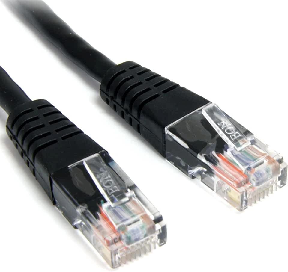 Патч-корд Lanmaster TWT-45-45-0.15-BK RJ-45 вил.-вилка RJ-45 кат.5E 0.15м черный ПВХ (уп.:1шт) - фото 1