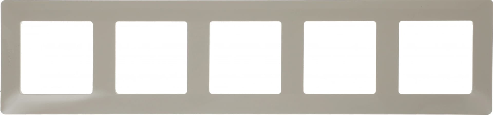 Рамка Legrand Valena Life 754045 накладная 5x горизонтальный монтаж поликарбонат слоновая кость - фото 4